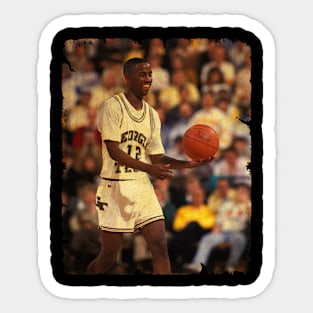 Kenny Anderson - Vintage Design Of Basketball Sticker